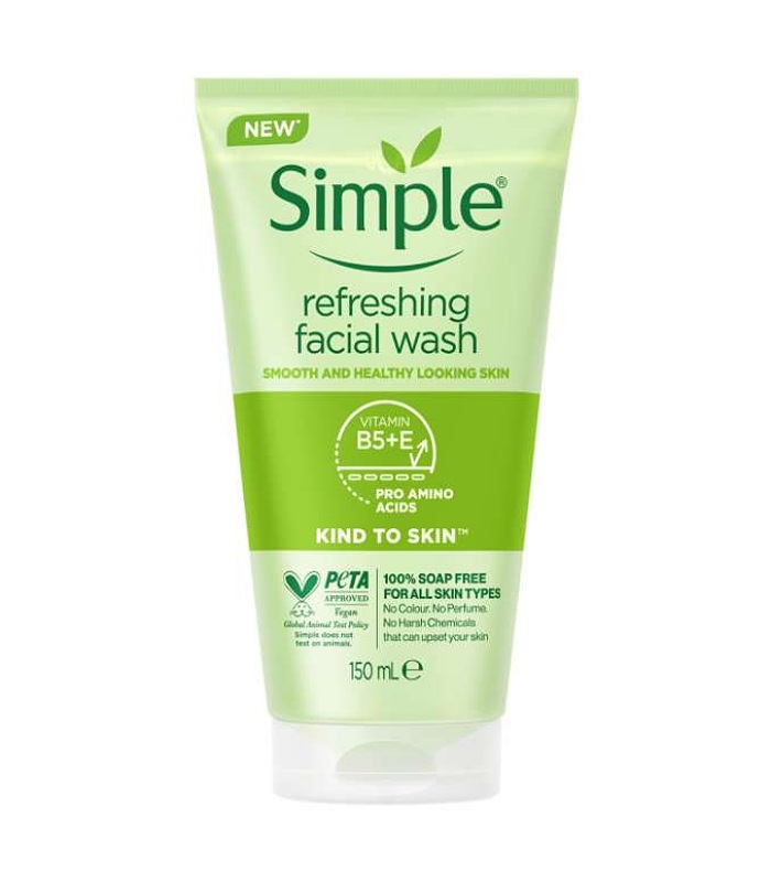 ژل شستشو صورت سیمپل Simple مدل رفرشینگ