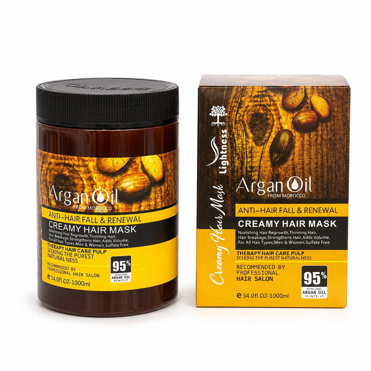 ماسک مو لایتنس مدل روغن آرگان تقویت کننده فاقد