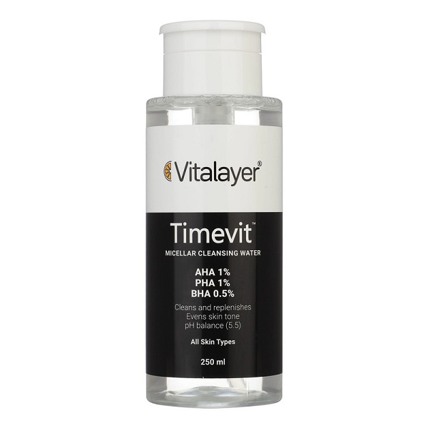 خریدمیسلار واتر ویتالیر مدل Timevit مناسب انواع پوست تاریخ تولید جدید