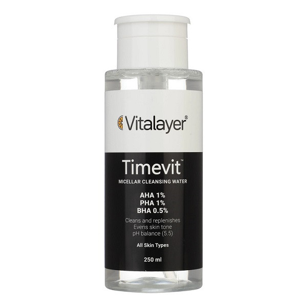 خریدمیسلار واتر ویتالیر مدل Timevit مناسب انواع پوست تاریخ تولید جدید
